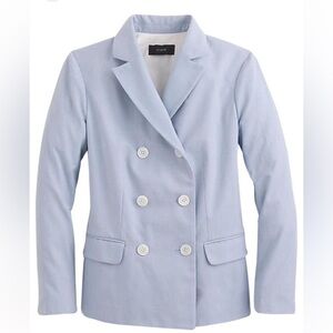 J. Crew Petite Light Blue Double-Breasted Blazer